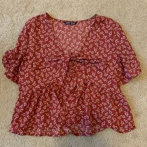 Shein Flowy Crop Top